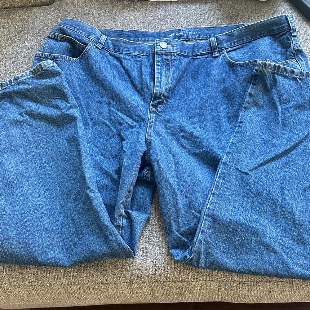 Lee Women's Relaxed Fit Straight Leg Blue Jeans
